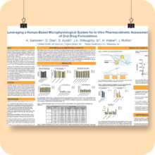 Leveraging a Human-Based Microphysiological System for In Vitro Pharmacokinetic Assessment of Oral Drug Formulations​ Poster thumbnail